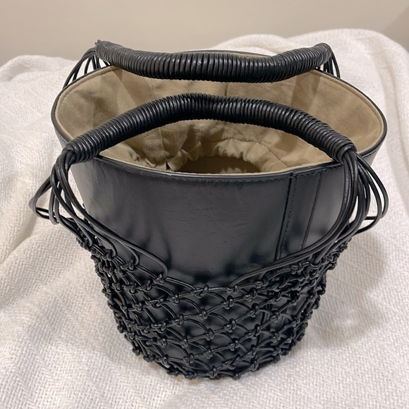 JCREW NWT SEDONA LEATHER BASKET BAG - Picture 5 of 6